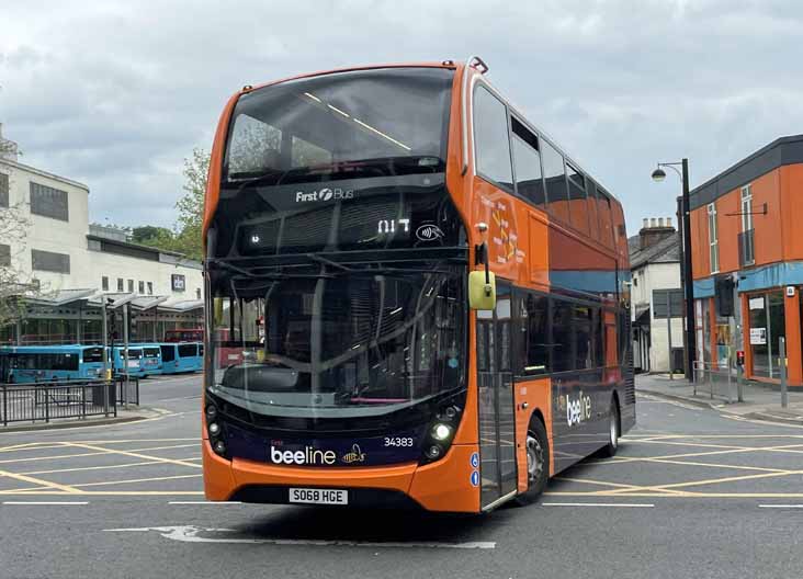 First Beeline Alexander Dennis Enviro400MMC 34383